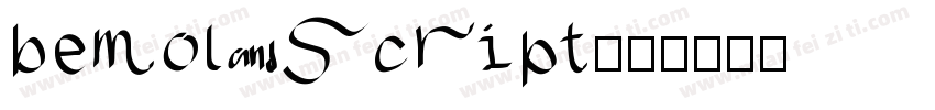 bemol script字体转换